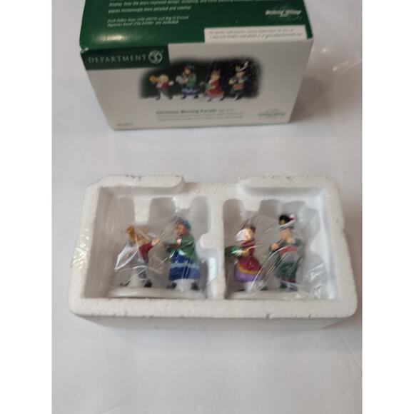 Department 56 Christmas Morning Parade 58575 Dickens Village Set Of 2 With Box - Picture 6 of 7